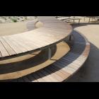 Peter Tatum metal fabrication — Newport Beach sweeping table detail