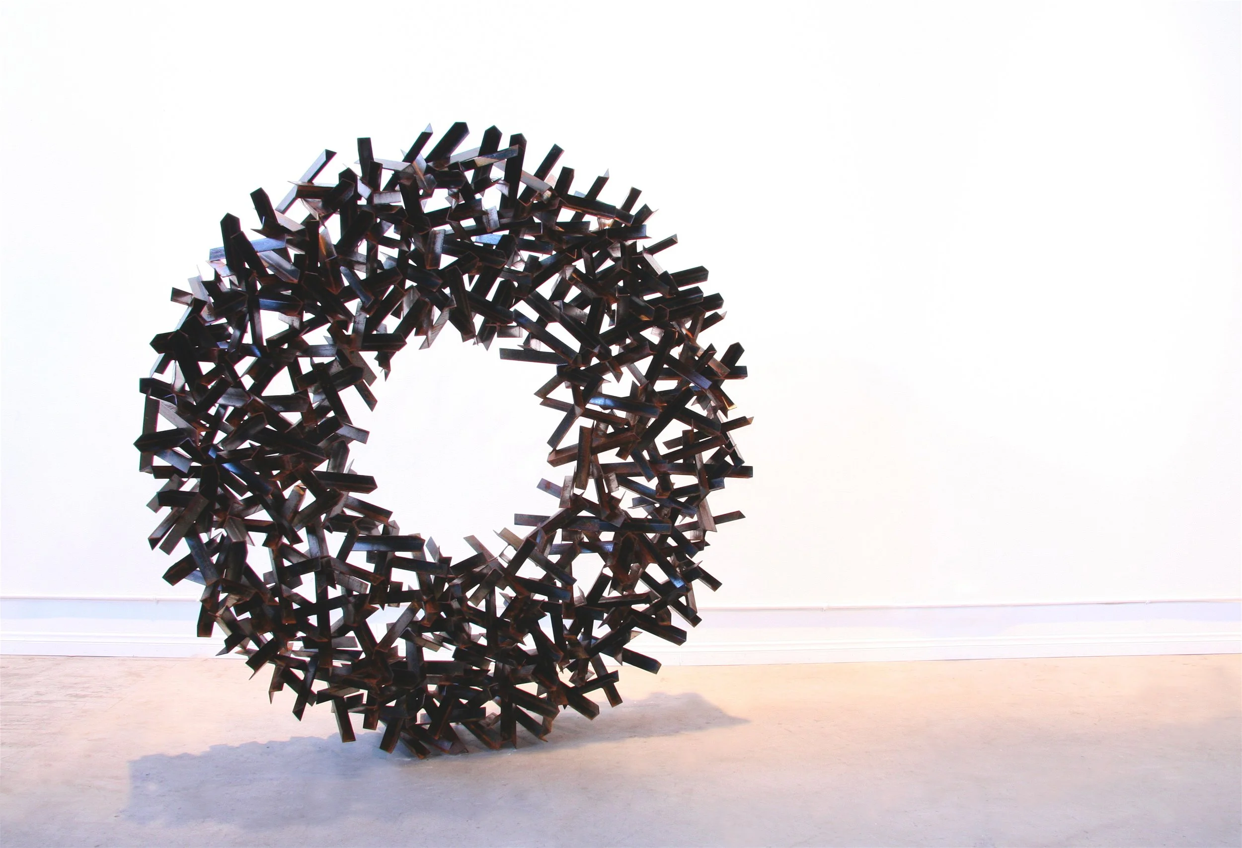 Sculpture fabricated by Peter Tatum for Matt Devine — Form (2011), 72×72×14 in