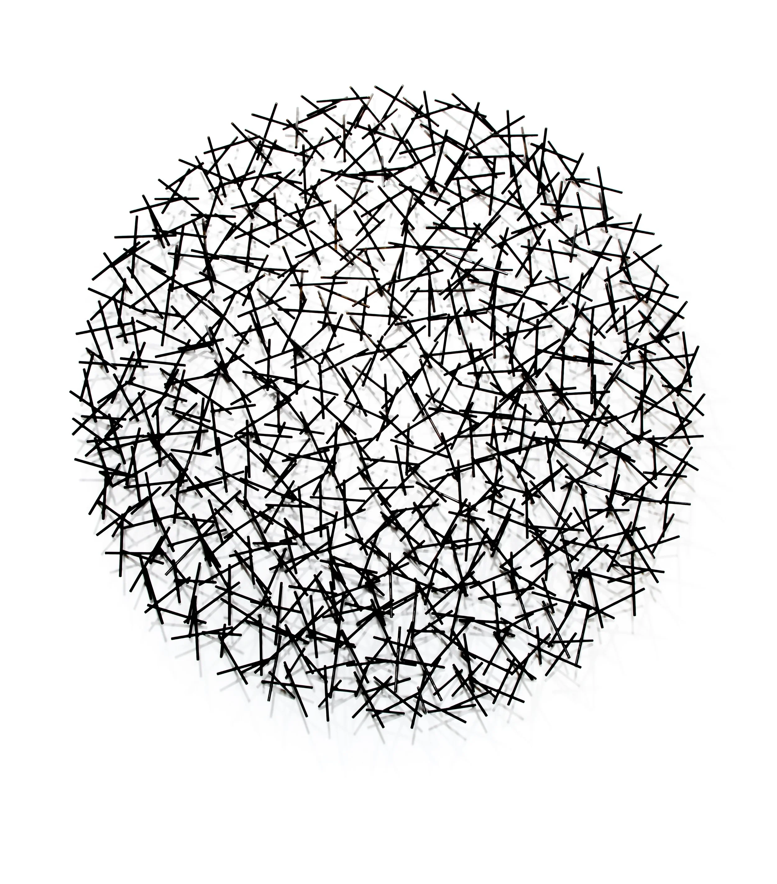 Wall sculpture fabricated by Peter Tatum for Matt Devine — La Luz #8 (2019), 56×56×6 in